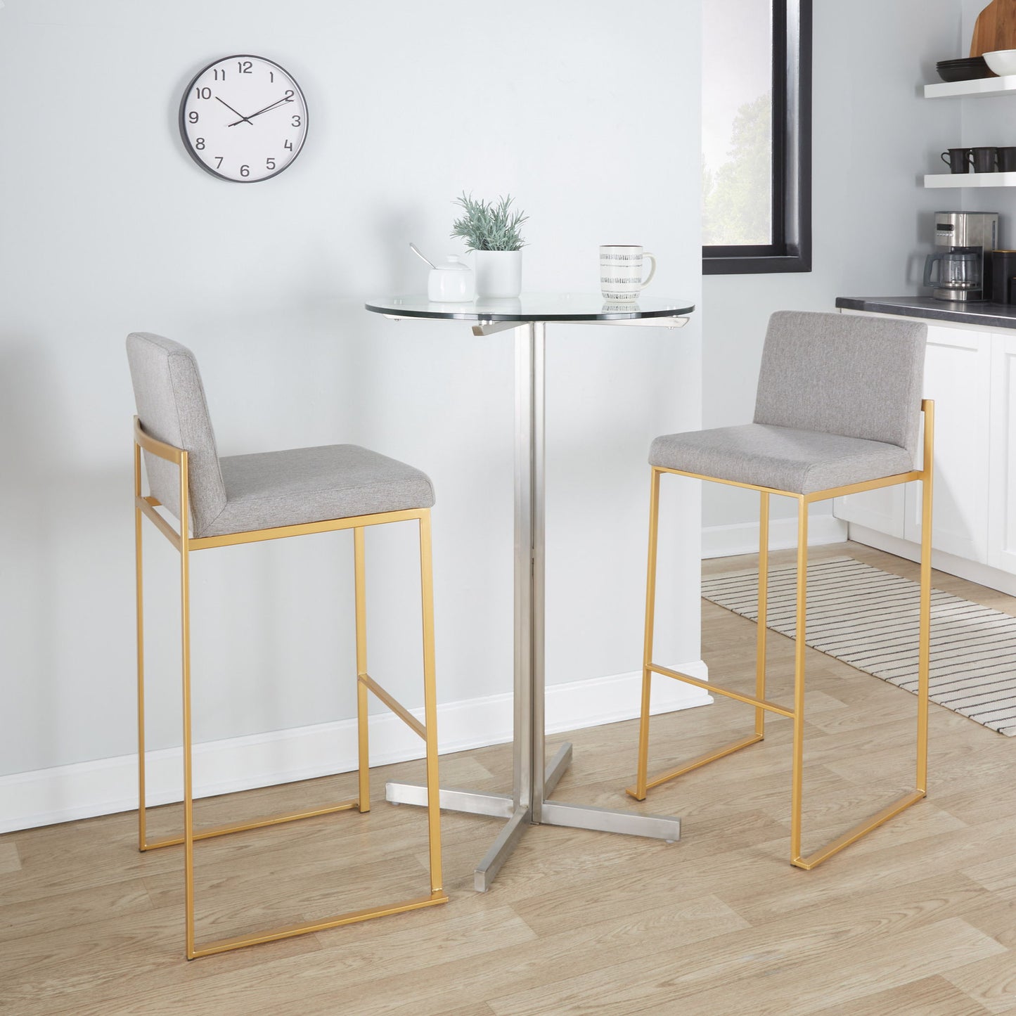 Fuji - Contemporary Design High Back Barstool