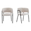 Modern Upholstered Arm Dining Chair Set