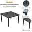 Outdoor Patio Dining Table With Tapered Feet & Umbrella Hole