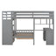 Bunk Bed With Desk, Drawers And Shelves