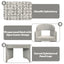 Kyree - Arm Chair (Set of 2) - Ivory / Gray