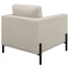 Schwan - Upholstered Track Arm Accent Chair - Oatmeal
