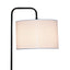 Lior - Arc Floor Lamp With Cylinder Shade - Black