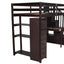 Loft Bed With Storage Drawers, Desk And Stairs With Shelves