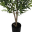 47" Tall, Artificial Plant, Acacia Tree, Indoor, Faux, Fake, Floor, Greenery, Potted, Silk, Decorative - Green / Black