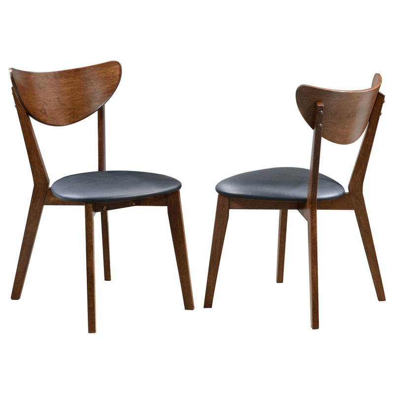 Marvin - Sillas de comedor sin respaldo (Set de 2) - Negras