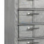 5 Drawer Chest Book Matched Veneers - Gray