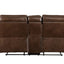 Aashi - Leather Gel Match Recliner Loveseat - Brown
