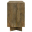 Roman - 3 Door Server With Chevron Design - Brown