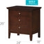Hammond - 3 Drawer Nightstand - Cappuccino