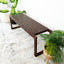 Christina - Bench - Cognac / Dark Brown / Tan