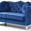 Stylish Flared Arm Loveseat