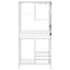 Draper - 5 Shelf LED Wine Cabinet With Pull Out Drawer - Gloss White