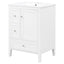 Modern Bathroom Vanity With Sink, Soft Close Drawers & Door, Storage Rack