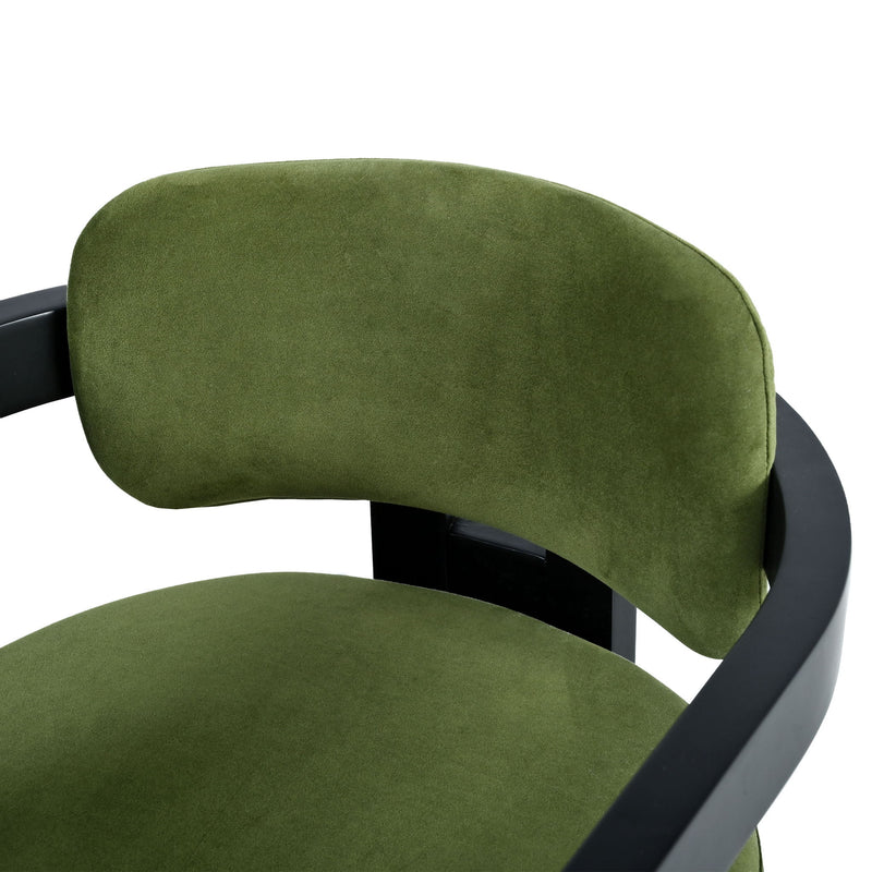 Stylish Indoor Upholstered Wood Dining Chair (Set of 2)