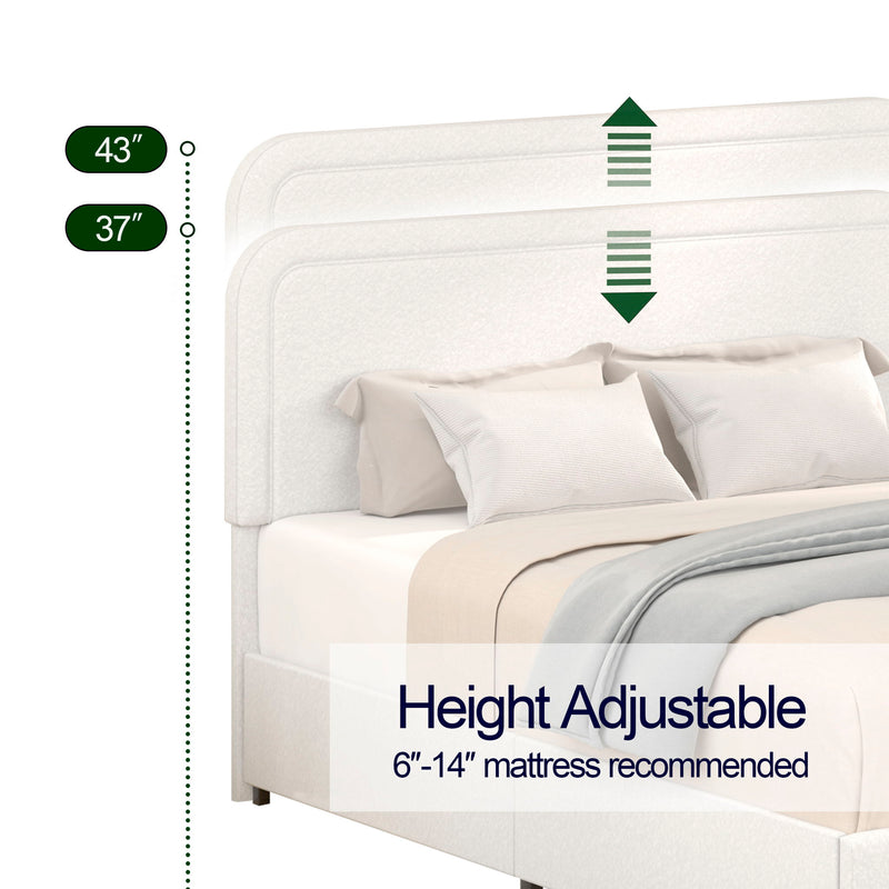 Liv - Cama plataforma tapizada con cajones patentada