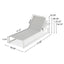 Chaise Lounge With 5 Reclining Positions, Outdoor Patio Lounge Chairs