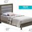 Transitional Modern Design Bed