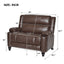 Tufted Design Wide Manual Recliner Chair
