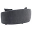 Lorraine - 2 Piece Upholstered Sofa Set With Tufting Trim - Dark Gray