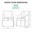 London - Upholstered Skirted Dining Arm Chair