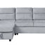 Ivy - Reversible Sleeper Sectional Sofa With Storage Chaise And Side Pocket