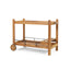 Bar Cart With Wine Bottle Holders, - Black