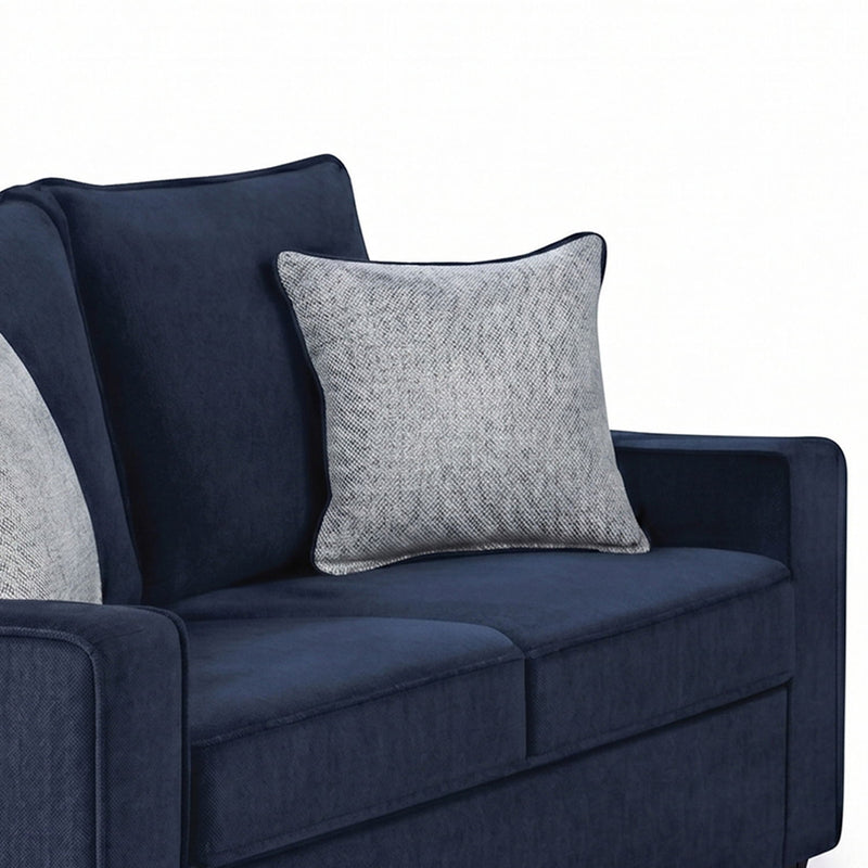 Rita - Loveseat, LED Base Lighting, Cushions And 2 Accent Pillows