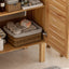 Bathroom Vanity With Ceramic Sink, Freestanding Cabinet - Antique Natural / Brown