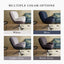 360° Swivel Office Chair, No Wheels