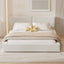 Upholstered Platform Bed, Grounded Bed With Solid Frame