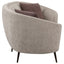 Saanich - Upholstered Curved With Plump Accent Pillows - Beige