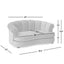 Halle - Rolled Arm Dog Sofa Bed - Gold / Blue