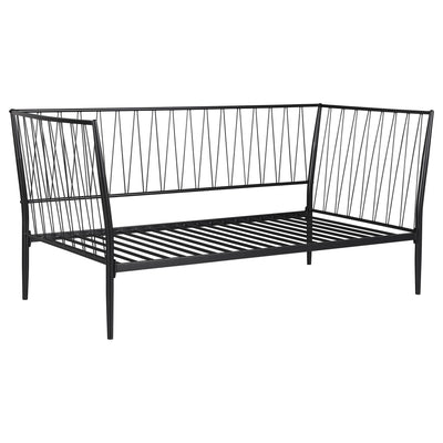 Vertigo - Twin Daybed With Slatted Support - Matte Black