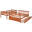 Bunk Bed With Ladders And 2 Storage Drawers