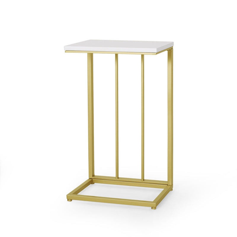 Modern Glam C - Shape End Table