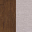 Shirley - 5 Piece Round Dining Table Set With Cushioned Chairs - Dark Walnut