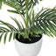 28" Tall, Artificial Plant, Palm Tree, Indoor, Faux, Fake, Floor, Greenery, Potted, Real Touch, Decorative - Green / White