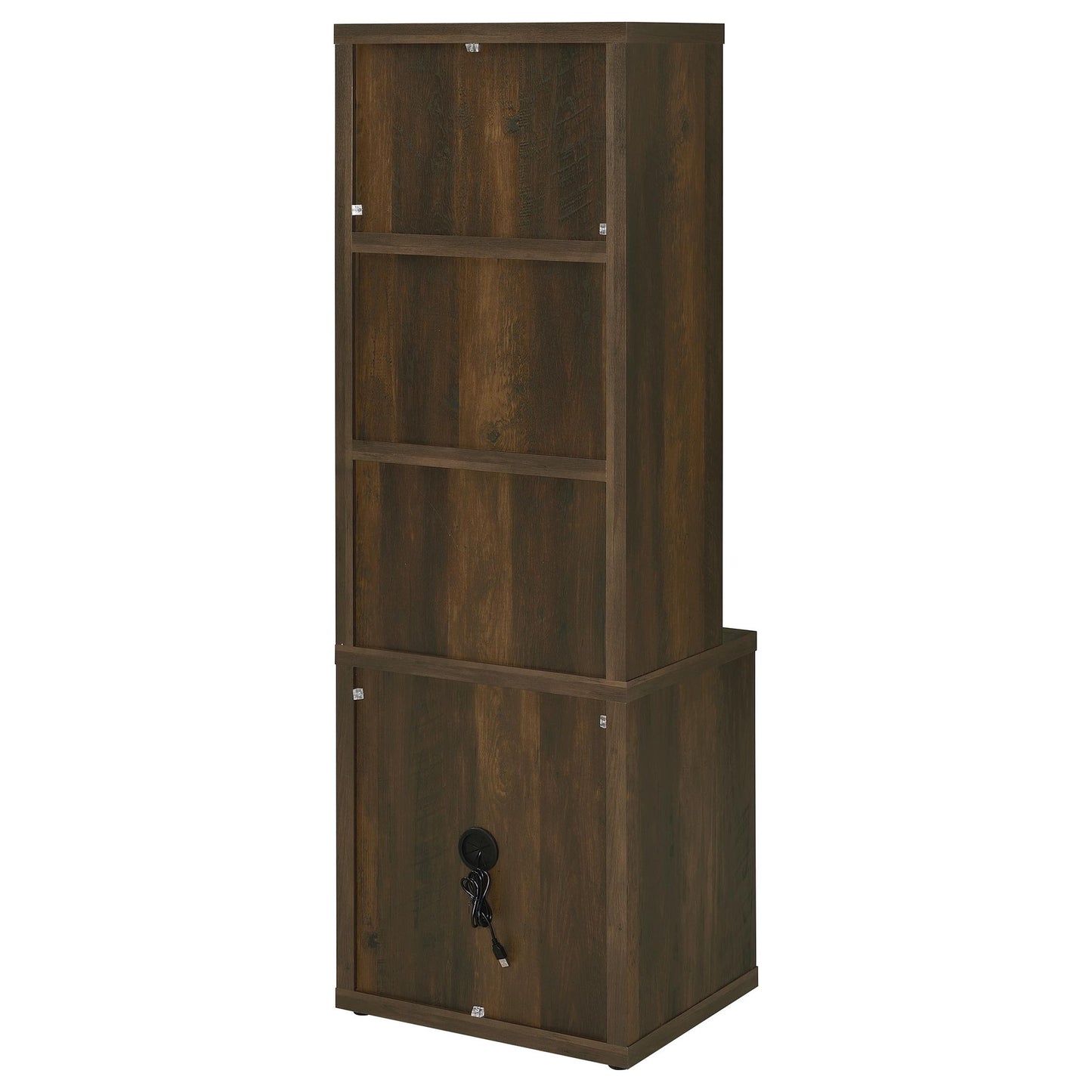 Geary - 3 Shelf Bookcase With USB Charging And Lockable Top Drawer
