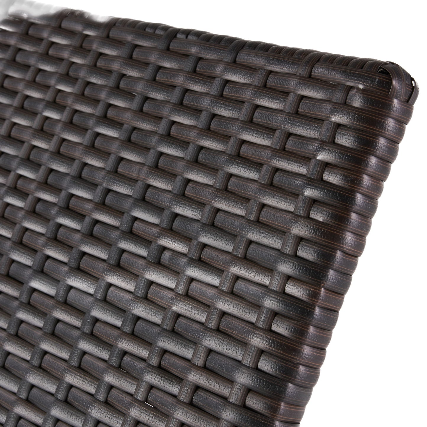 Kauai - Modern Style Wicker Chaise Lounge - Brown Multi