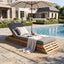 Chaise Lounge Set With 2 Fold Cushion
