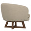 Swivel Accent Chair With Sculptural Base