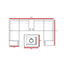 Patio Seating Set With Cushions And Fire Pit - Brown
