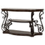 Gretta - Merlot 2 Shelf Sofa Console Table - Brown