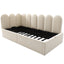 Upholstered Daybed With Metal Slatted Base