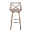 Charlotte - Farmhouse Fixed Height Bar Stool With Round Footrest (Set of 2)