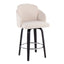 Dahlia - Contemporary Counter Stool Round Footrest (Set of 2)