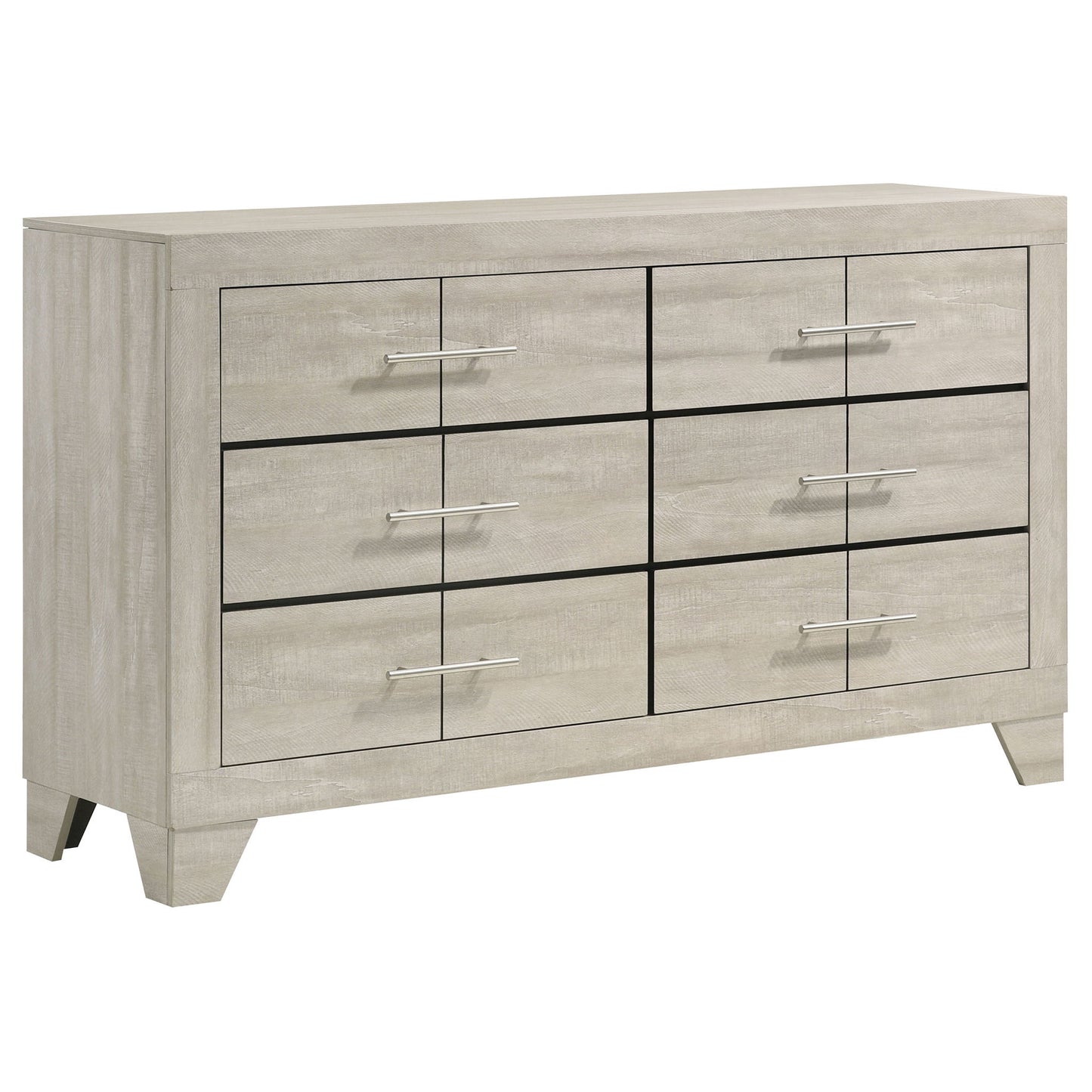 Strout - 4 Piece Queen Bedroom Set With Upholstered Headboard - Rustic