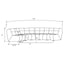 Oliver - 5 Piece Upholstered Sectional Sofa With Curved Silhouette - Ivory