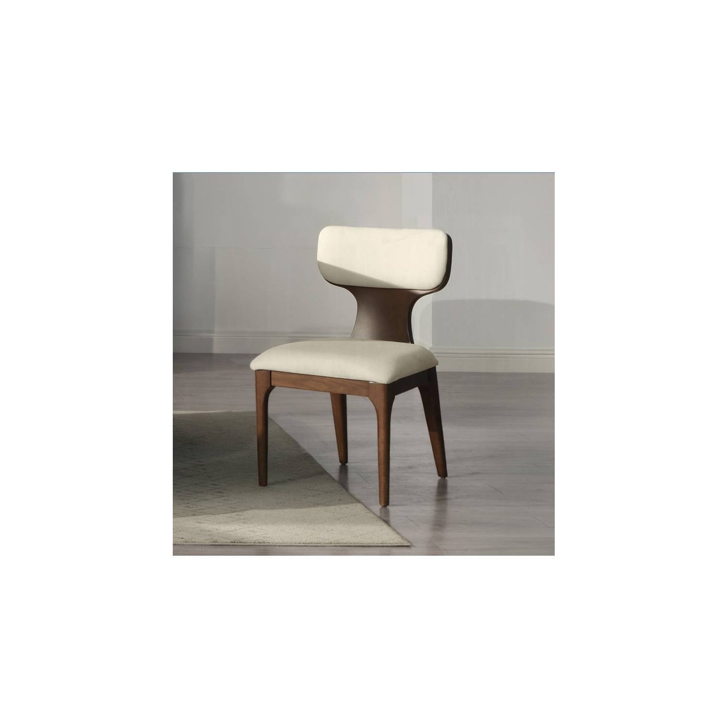Koen - Side Chair (Set of 2) - Beige / Brown Oak
